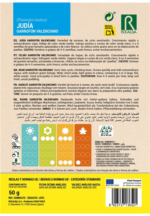 BOHNE GARROFON VALENCIANO