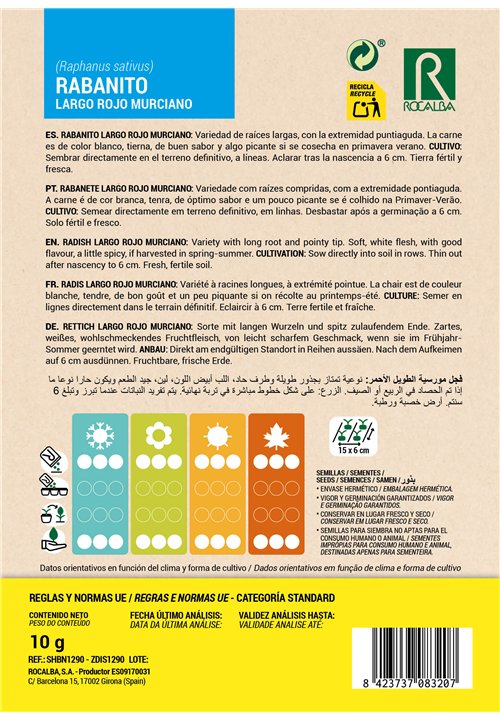 RABANITO Largo Rojo Murciano