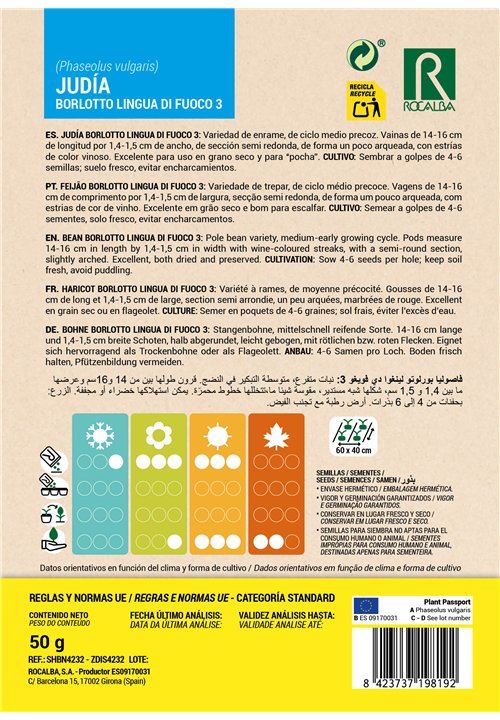 FEIJÃO ENRAME BORLOTTO LINGUA DI FUOCO 3