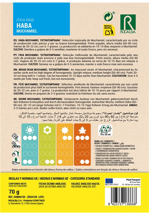 FÈVE MUCHAMIEL 'EXTRATEMPRANA'