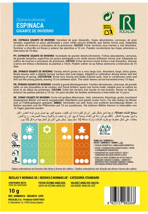 ÉPINARD GIGANTE DE INVIERNO