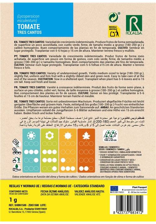 TOMATE TRES CANTOS