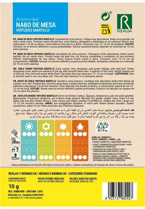 NAVET DE TABLE VIRTUDES MARTILLO