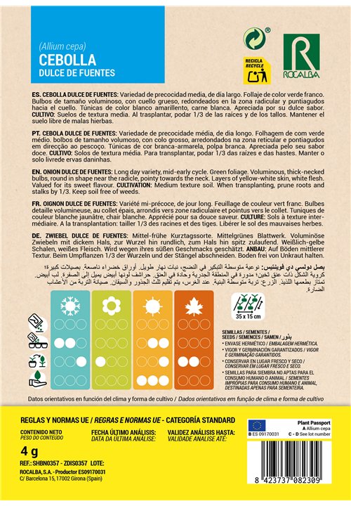 CEBOLA DULCE DE FUENTES