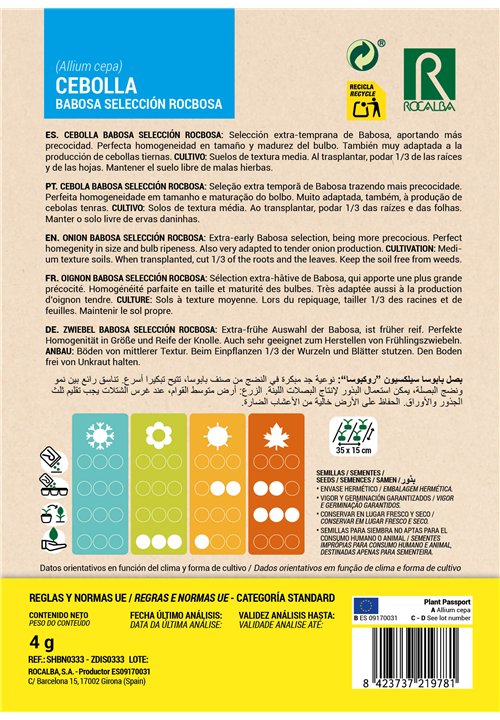 CEBOLLA BABOSA SELECCIÓN ROCBOSA