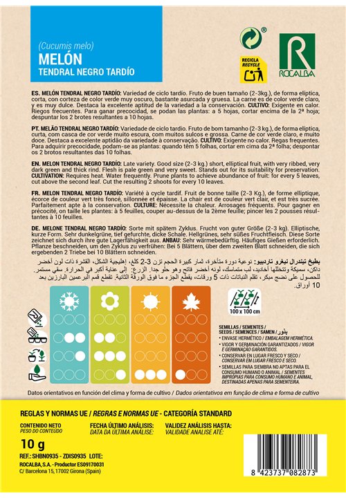 MELON TENDRAL NEGRO TARDÍO
