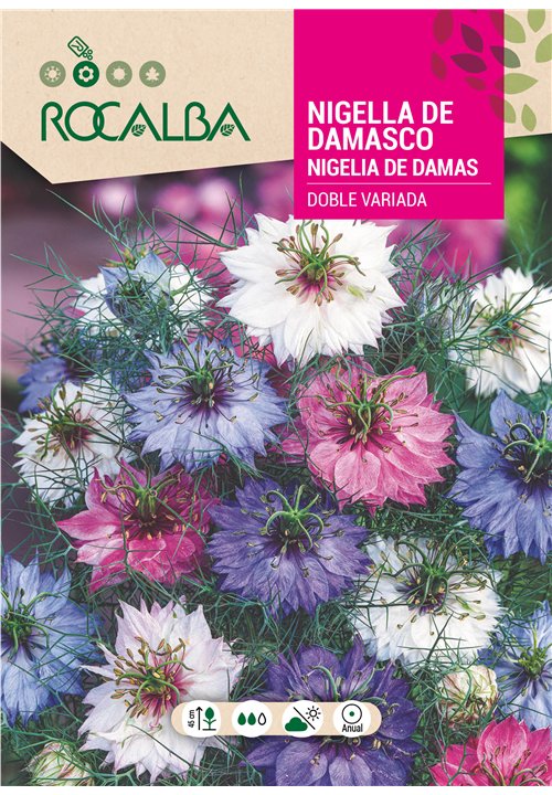 NIGELLA DE DAMASCO DOBLE VARIADA
