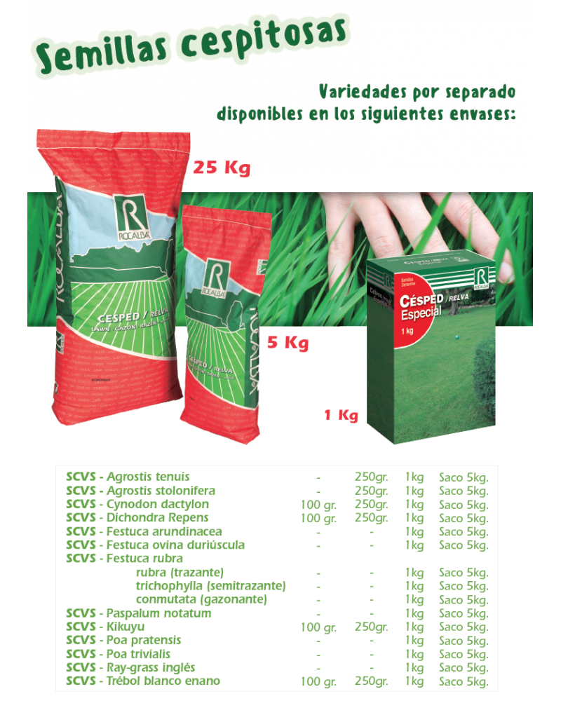 Sementes relva - Rocalba, S.A.