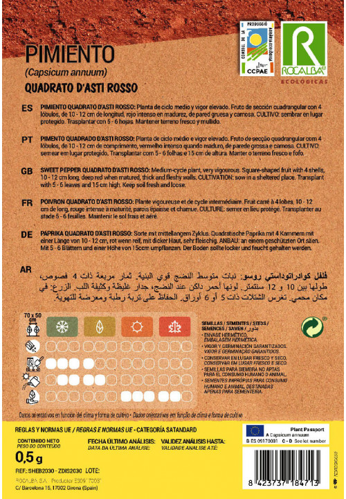 PIMIENTO QUADRATO D'ASTI ROSSO