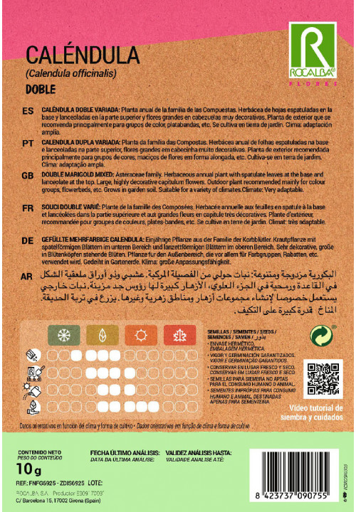 CALENDULA DUPLA VARIADA