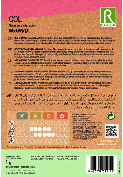 COL ORNAMENTAL VARIADA