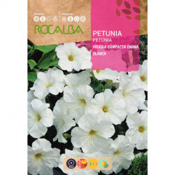 HYBRID COMPACT DWARF PETUNIA WHITE