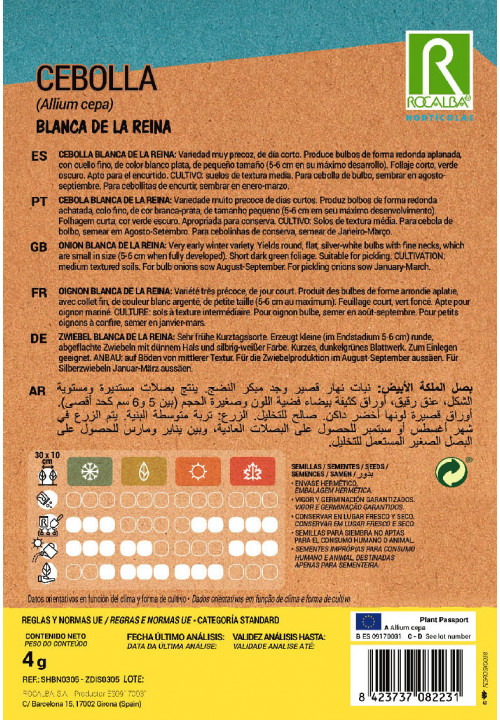 CEBOLLA Blanca de la reina