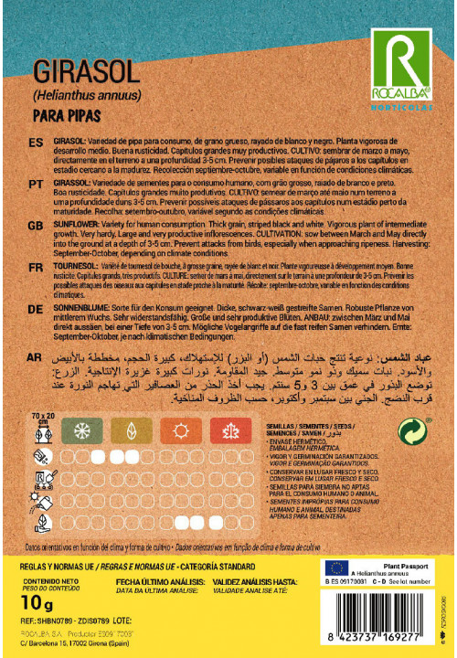 TOURNESOL Para pipas