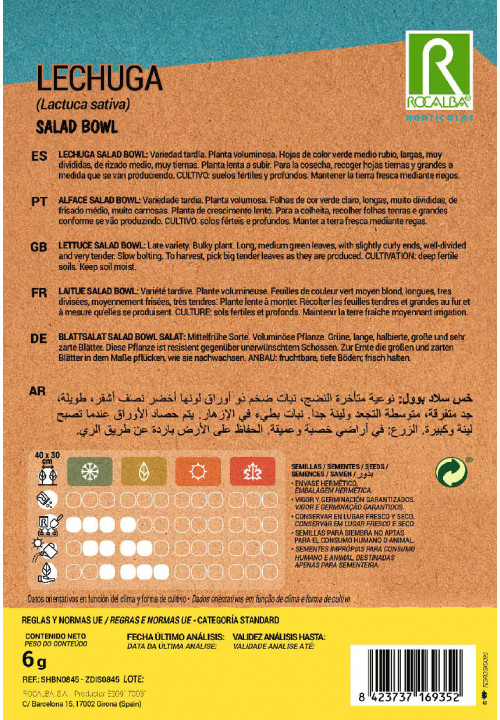 LETTUCE Salad bowl