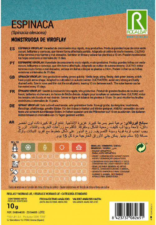 ÉPINARD Monstruosa de Viroflay