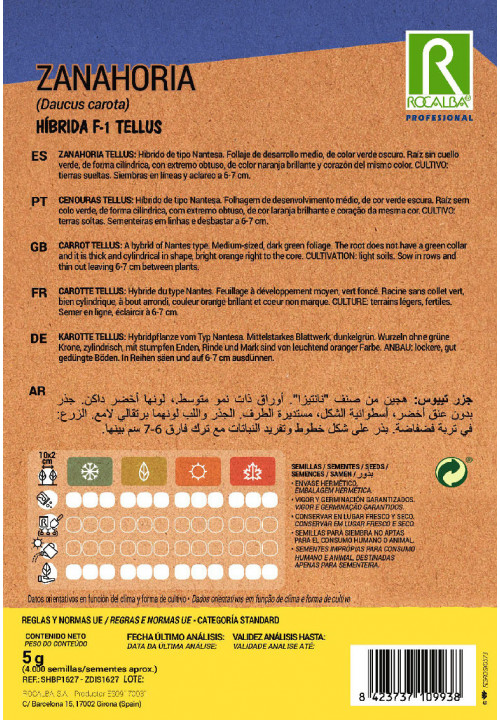 CARROT Hibrida F-1 Tellus