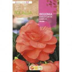 DOBLES FLOR DE CAMELIA -SALMON