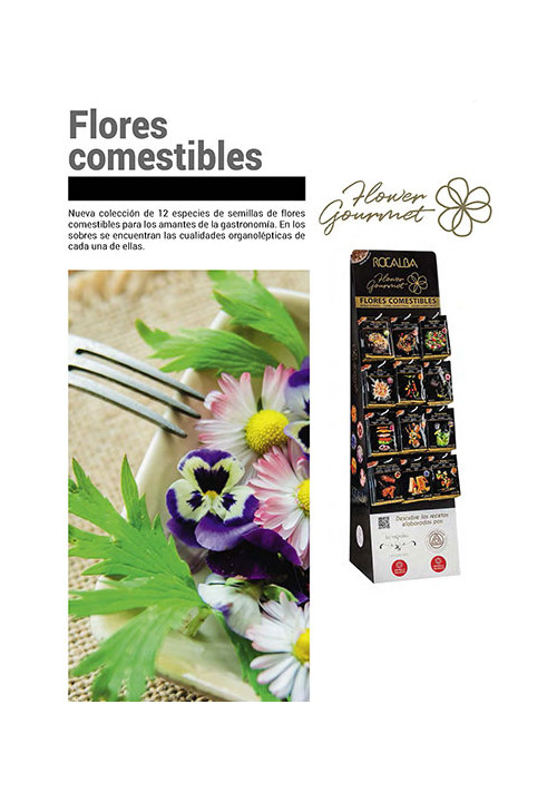 Catálogo flores comestibles