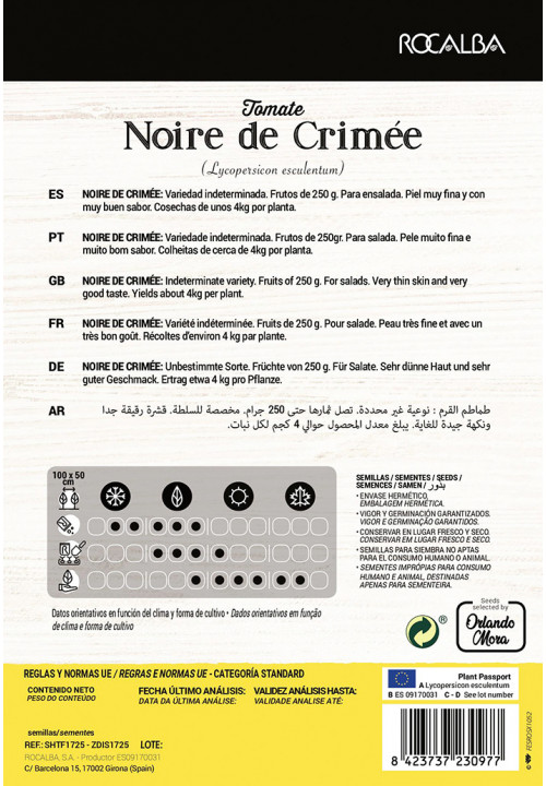 Tomate Farmer NOIRE DE CRIMÉE