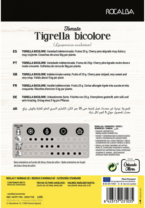 Tomate Farmer TIGRELLA BICOLORE